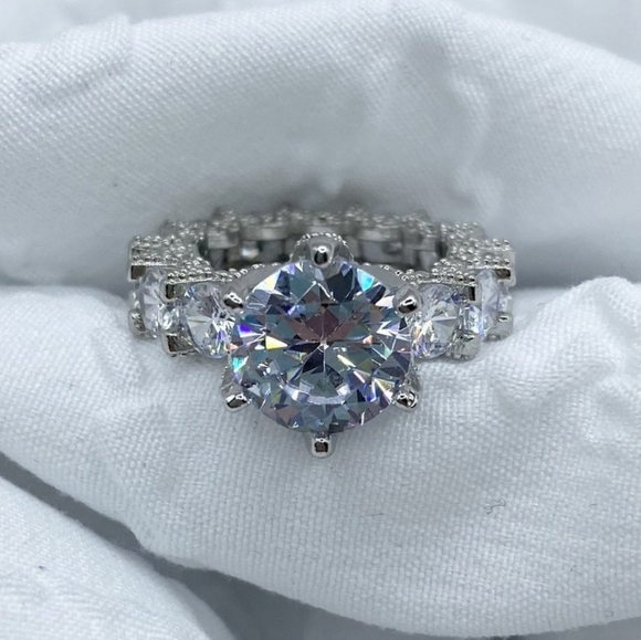 π NWOT Sterling Silver ring SZ 10 - Picture 2 of 6